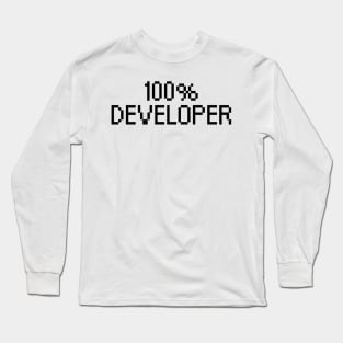 100% Developer Long Sleeve T-Shirt